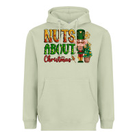 Matcha Nuts about Christmas Nutcracker Heavyweight Hoodie - NancyCooperArtShop