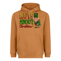 Meerkat Nuts about Christmas Nutcracker Heavyweight Hoodie - NancyCooperArtShop