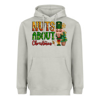 Moon Dust Nuts about Christmas Nutcracker Heavyweight Hoodie - NancyCooperArtShop