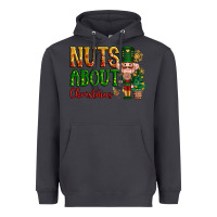 Smoke Nuts about Christmas Nutcracker Heavyweight Hoodie - NancyCooperArtShop