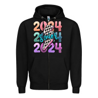 Black 2024 senior Zipper Hoodie - MaliasSmallBusiness
