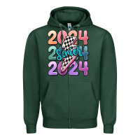 Sports Green 2024 senior Zipper Hoodie - MaliasSmallBusiness
