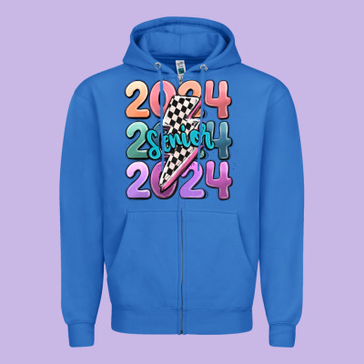 2024 Senior Zipper Hoodie Designed By Maliassmallbusiness