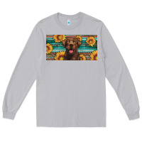 Moon Dust western chocolate labrador license plate Long Sleeve Tee - Artiststas