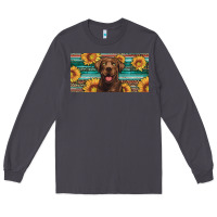 Smoke western chocolate labrador license plate Long Sleeve Tee - Artiststas