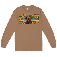 Toasted Coconut western chocolate labrador license plate Long Sleeve Tee - Artiststas