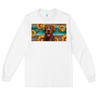 White western chocolate labrador license plate Long Sleeve Tee - Artiststas