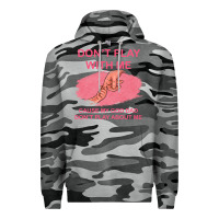 Slate Camo Don't Play With Me Cause My Dad Don't Play About Me Premium Hoodie - Bettercallsaul