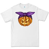 White Jack O' Lantern Halloween Pumpkin Premium Tee - RanaPortraitStore