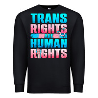 Black Trans Rights Are Human Rights Premium Sweatshirt - BundleAndBundleShop