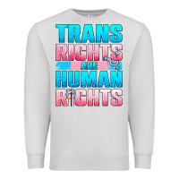 Dove Grey Trans Rights Are Human Rights Premium Sweatshirt - BundleAndBundleShop