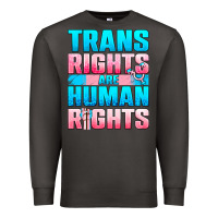 Smoke Trans Rights Are Human Rights Premium Sweatshirt - BundleAndBundleShop