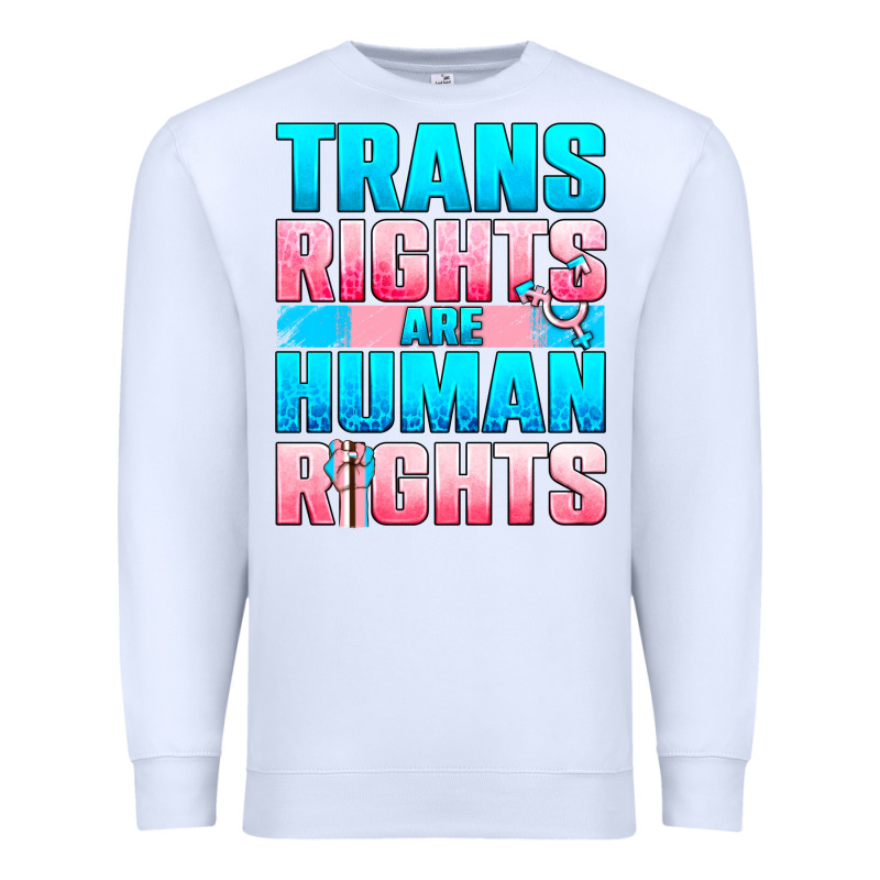 Trans Rights Are Human Rights Premium Sweatshirt by BundleAndBundleShop | Teevron