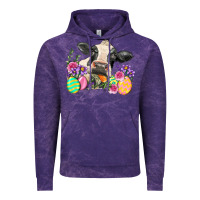 Cloud Purple Happy Easter Cow Easter Day Vintage Hoodie - Neo Western