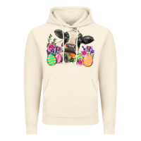 Vintage Artic Happy Easter Cow Easter Day Vintage Hoodie - Neo Western