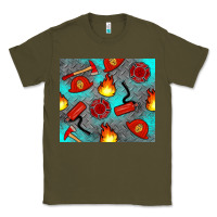 Army Green firefighter equipment Classic Tee - Artiststas