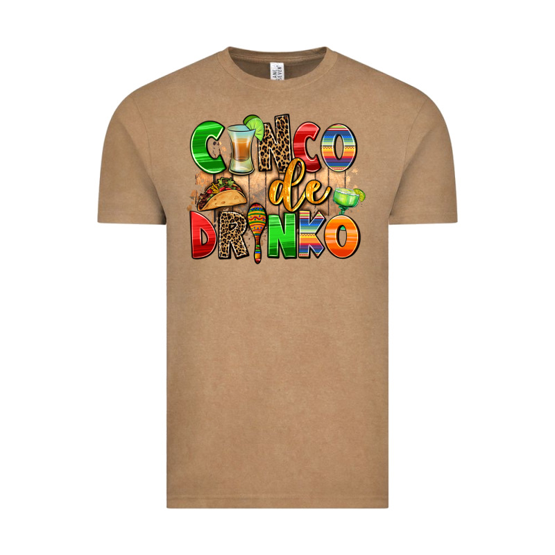 Cinco De Drinko Vintage Tee by AdoDesignShop | Teevron