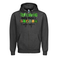 Charcoal Heather teaching lucky charms Zipper Hoodie - MaliasSmallBusiness
