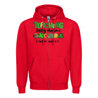 Red teaching lucky charms Zipper Hoodie - MaliasSmallBusiness