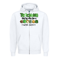 White teaching lucky charms Zipper Hoodie - MaliasSmallBusiness