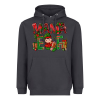 Smoke Mama Elf with Gift Christmas Heavyweight Hoodie - NancyCooperArtShop