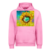 Fuchsia Pink sparkling sunflower Urban Hoodie - TumblerDesignByShophia