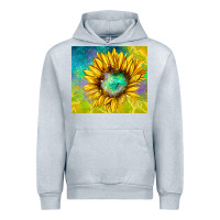 Heather Grey sparkling sunflower Urban Hoodie - TumblerDesignByShophia