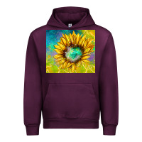 Mauve Wine sparkling sunflower Urban Hoodie - TumblerDesignByShophia