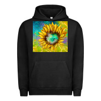 Pigment Black sparkling sunflower Urban Hoodie - TumblerDesignByShophia