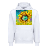White sparkling sunflower Urban Hoodie - TumblerDesignByShophia