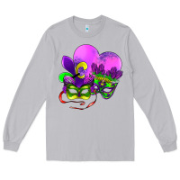 Moon Dust mardi gras heart and mask Long Sleeve Tee - AdoDesignShop