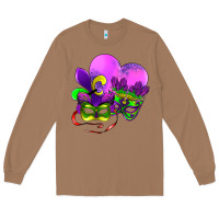 Toasted Coconut mardi gras heart and mask Long Sleeve Tee - AdoDesignShop