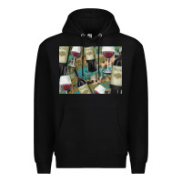 Black California Wine with Leopard Background Premium Hoodie - Bettercallsaul