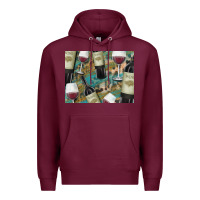 Burgundy California Wine with Leopard Background Premium Hoodie - Bettercallsaul