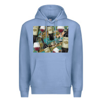 Colony Blue California Wine with Leopard Background Premium Hoodie - Bettercallsaul
