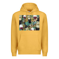 Mustard California Wine with Leopard Background Premium Hoodie - Bettercallsaul