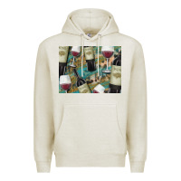 Oatmeal Heather California Wine with Leopard Background Premium Hoodie - Bettercallsaul