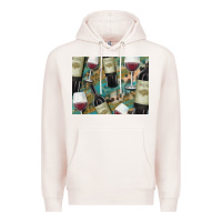 Pale Pink California Wine with Leopard Background Premium Hoodie - Bettercallsaul