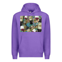 Purple California Wine with Leopard Background Premium Hoodie - Bettercallsaul