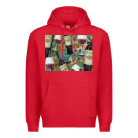 Red California Wine with Leopard Background Premium Hoodie - Bettercallsaul