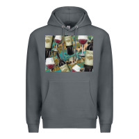 Rock California Wine with Leopard Background Premium Hoodie - Bettercallsaul