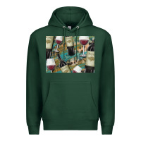 Sports Green California Wine with Leopard Background Premium Hoodie - Bettercallsaul