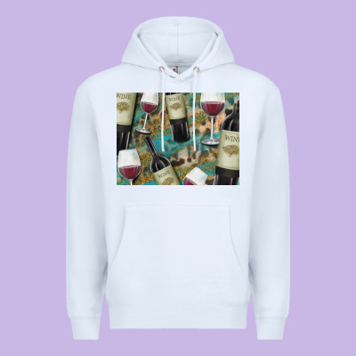 California Wine With Leopard Background Premium Hoodie Designed By Bettercallsaul