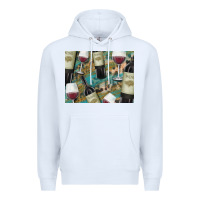 White California Wine with Leopard Background Premium Hoodie - Bettercallsaul