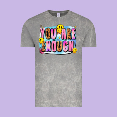 You Are Enough Vintage Tee Designed By Jahusdesignshop