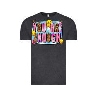 Vintage Black you are enough Vintage Tee - JahusDesignShop