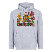 Heather Grey I Dig Christmas Heavyweight Hoodie - MaliasSmallBusiness