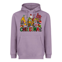 Lavender I Dig Christmas Heavyweight Hoodie - MaliasSmallBusiness