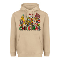 Mushroom I Dig Christmas Heavyweight Hoodie - MaliasSmallBusiness