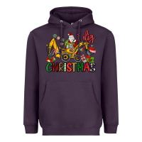 Plum I Dig Christmas Heavyweight Hoodie - MaliasSmallBusiness